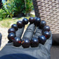 31 gram 14 Beads Mala Bracelet Indonesian Cherry Red Amber 16 mm for Healing FRB15