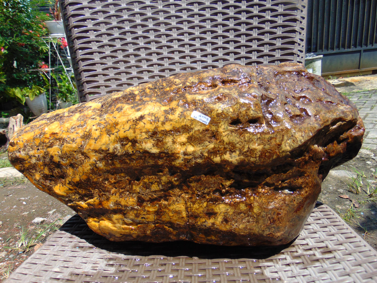 8950 gram Indonesia Yellow Aromatic Perfumed  Amber for Healing 26AYE77