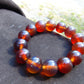 30 gram 14 Beads Mala Bracelet Indonesian Blue Yellow Red Amber 16 mm for Healing FRB10