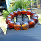 30 gram 14 Beads Mala Bracelet Indonesian Blue Yellow Red Amber 16 mm for Healing FRB10