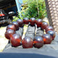 31 gram 14 Beads Mala Bracelet Indonesian Cherry Red Amber 16 mm for Healing FRB5