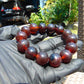 31 gram 14 Beads Mala Bracelet Indonesian Cherry Red Amber 16 mm for Healing FRB5