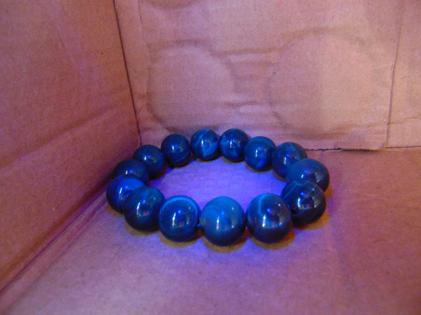 31 gram 14 Beads Mala Bracelet Indonesian Cherry Red Amber 16 mm for Healing FRB5