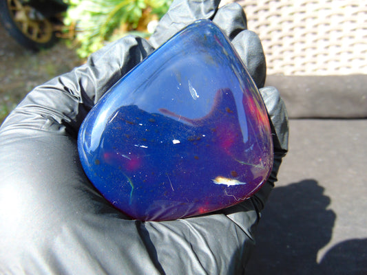 100 gr full polished 72x53x41 mm Indonesia Blue Amber for Healing ML100