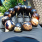 58 gram 12 Beads Mala Bracelet Indonesian Cherry Amber 25 mm for Healing B20M13