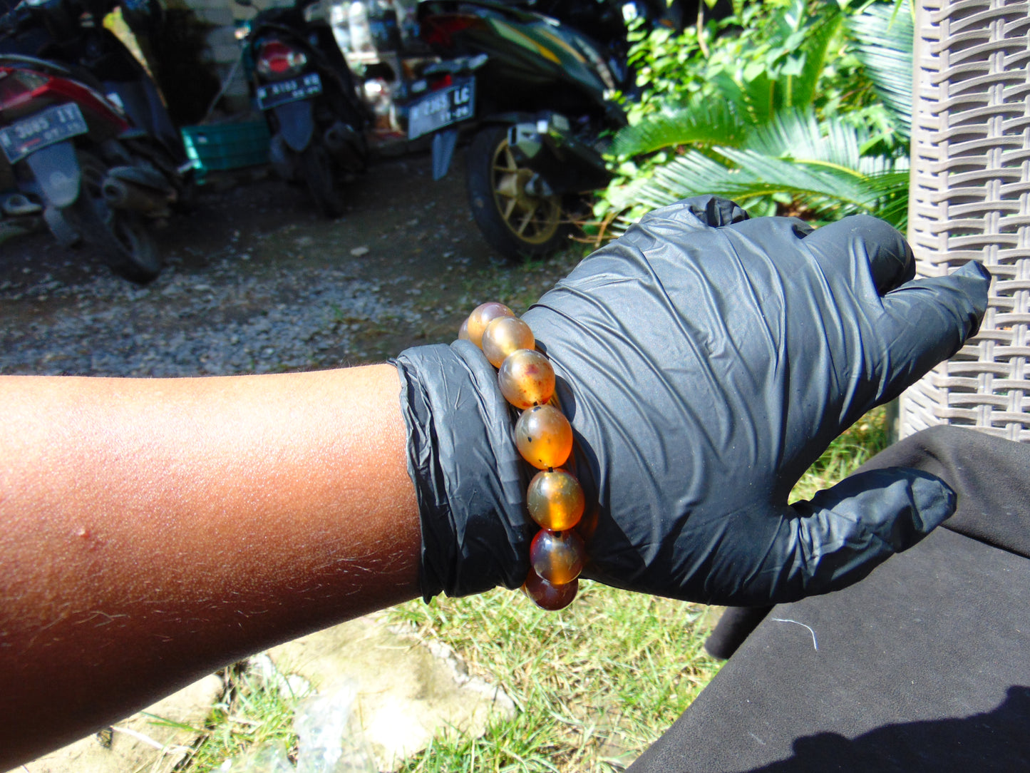 21 gram 14 Beads Mala Bracelet Indonesian amber 13x16 mm for Healing A14G63