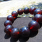 56 gram 12 Beads Mala Bracelet Indonesian Cherry Red Amber 20 mm for Healing B20M20