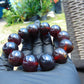 56 gram 12 Beads Mala Bracelet Indonesian Cherry Red Amber 20 mm for Healing B20M20