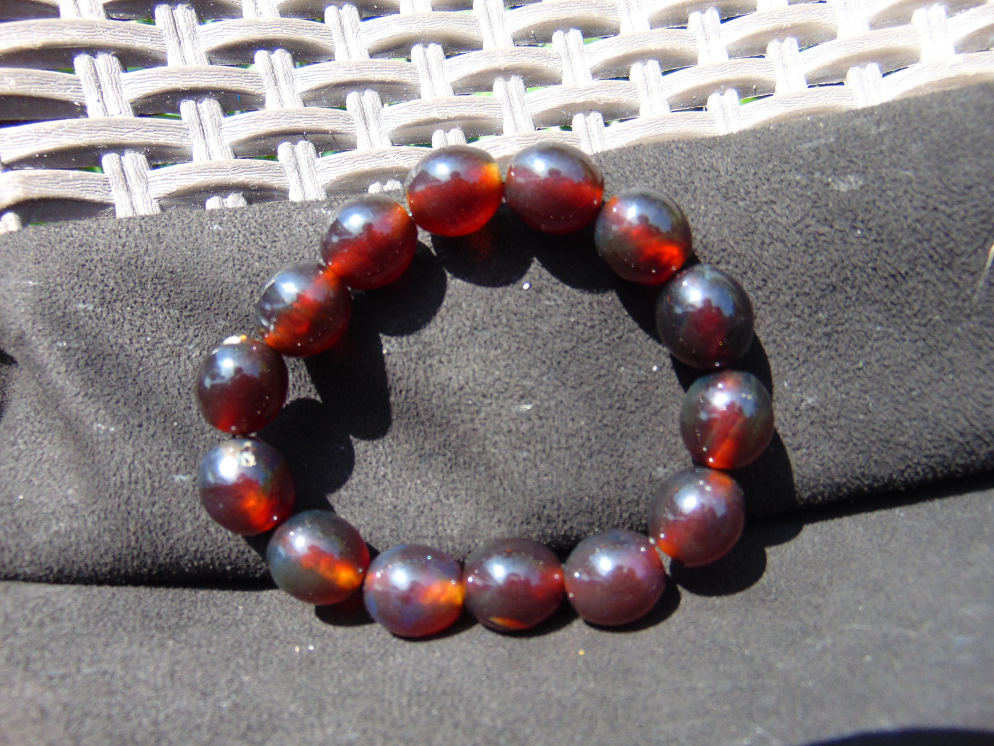 21 gram 14 Beads Mala Bracelet Indonesian amber 13x16 mm for Healing A14G59