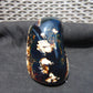 575 gr Full Polished 112x90x70 mm Mushroom Inclusion Indonesia Black Blue Amber for Healing ST5