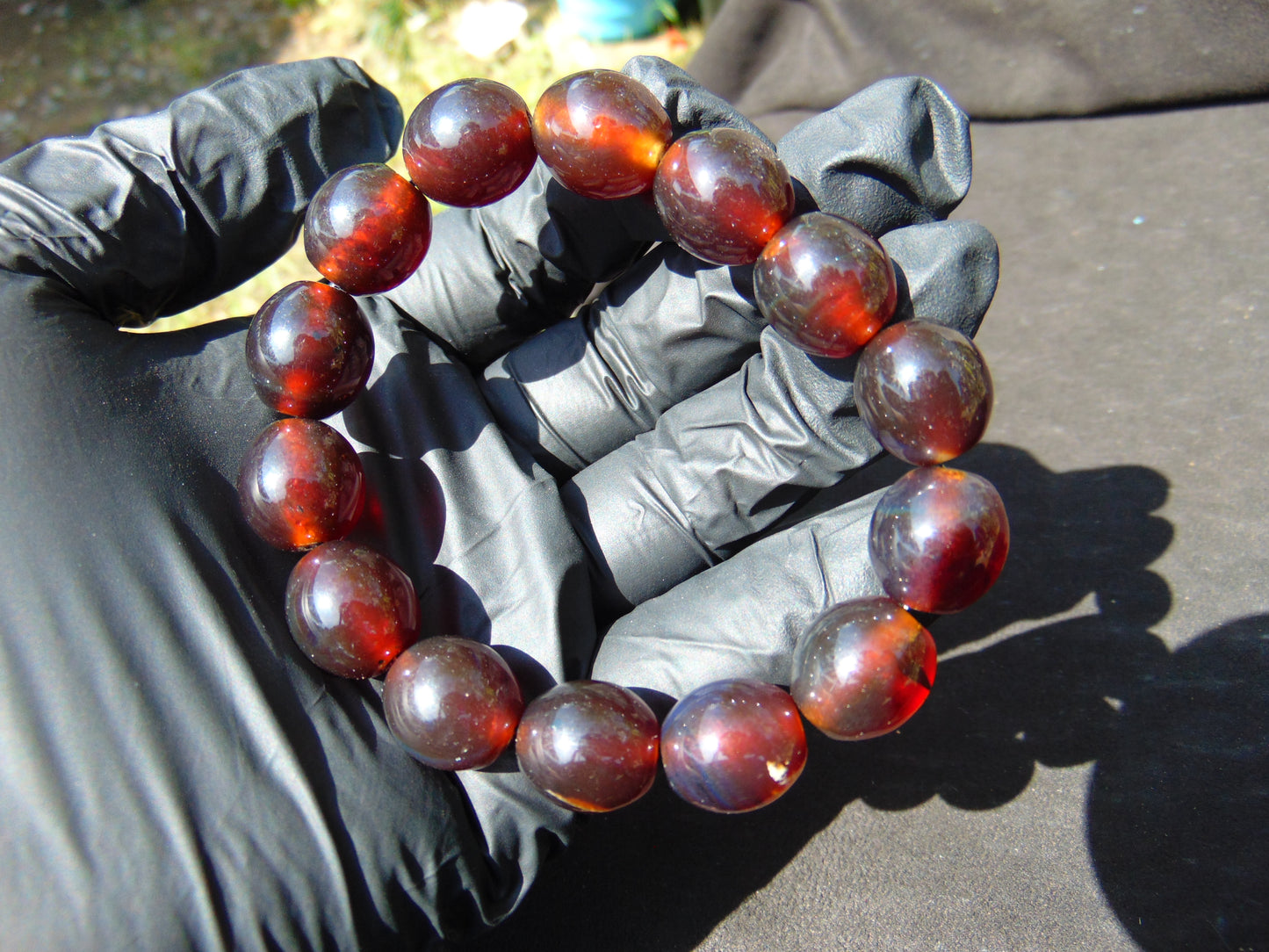 21 gram 14 Beads Mala Bracelet Indonesian amber 13x16 mm for Healing A14G59