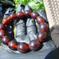21 gram 14 Beads Mala Bracelet Indonesian amber 13x16 mm for Healing A14G59