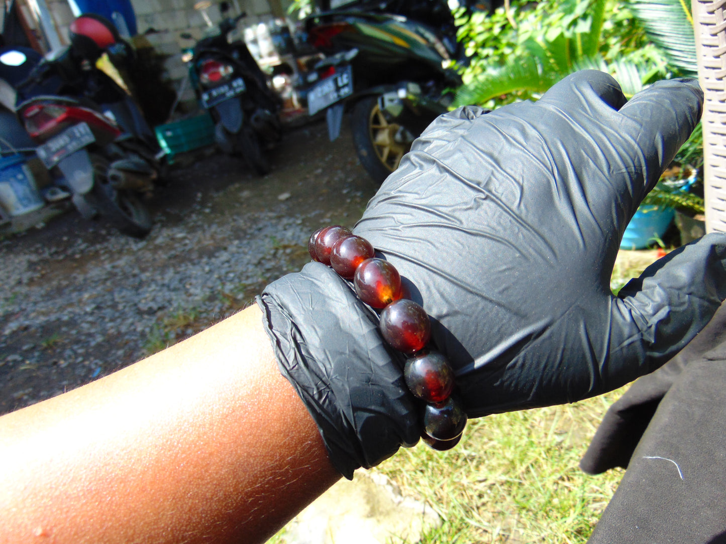 21 gram 14 Beads Mala Bracelet Indonesian amber 13x16 mm for Healing A14G59