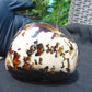 575 gr Full Polished 112x90x70 mm Mushroom Inclusion Indonesia Black Blue Amber for Healing ST5