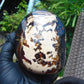 575 gr Full Polished 112x90x70 mm Mushroom Inclusion Indonesia Black Blue Amber for Healing ST5