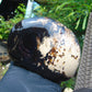 575 gr Full Polished 112x90x70 mm Mushroom Inclusion Indonesia Black Blue Amber for Healing ST5
