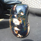 575 gr Full Polished 112x90x70 mm Mushroom Inclusion Indonesia Black Blue Amber for Healing ST5
