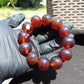 56 gram 12 Beads Mala Bracelet Indonesian Red Amber 20 mm for Healing B20M16