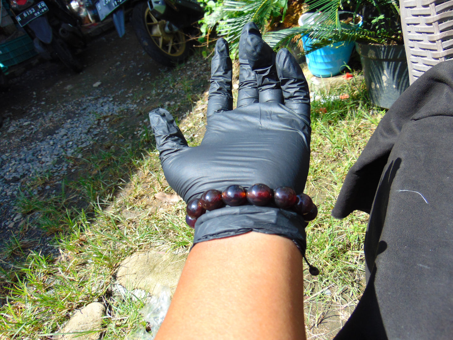 23 gram 14 Beads Mala Bracelet Indonesian amber 13x16 mm for Healing A14G60