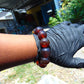 56 gram 12 Beads Mala Bracelet Indonesian Red Amber 20 mm for Healing B20M16
