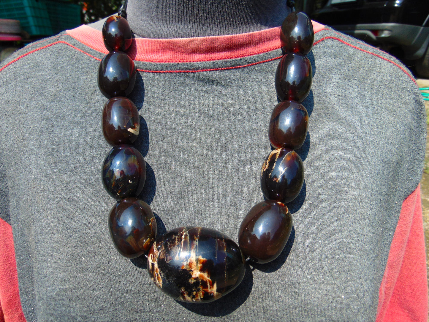 165 gram Small Beads Combination Necklace Indonesian Amber for Healing NE41