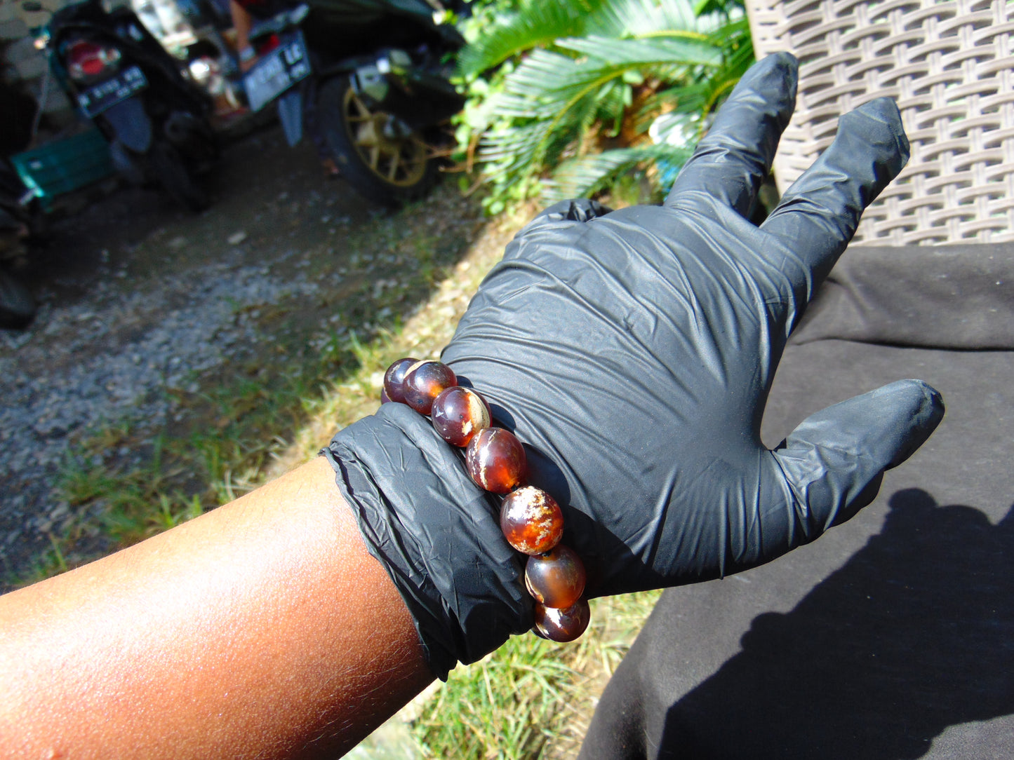 21 gram 14 Beads Mala Bracelet Indonesian amber 13x16 mm for Healing A14G52