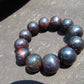 57 gram 12 Beads Mala Bracelet Indonesian Cherry Red Amber 20 mm for Healing B20M19