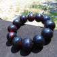 57 gram 12 Beads Mala Bracelet Indonesian Cherry Red Amber 20 mm for Healing B20M19