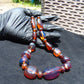 59 gram Small Beads Combination Necklace Indonesian Blue Amber for Healing S13K184