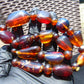 59 gram Small Beads Combination Necklace Indonesian Blue Amber for Healing S13K184