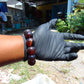 54 gram 12 Beads Mala Bracelet Indonesian Blue Red Amber 20 mm for Healing B20M18