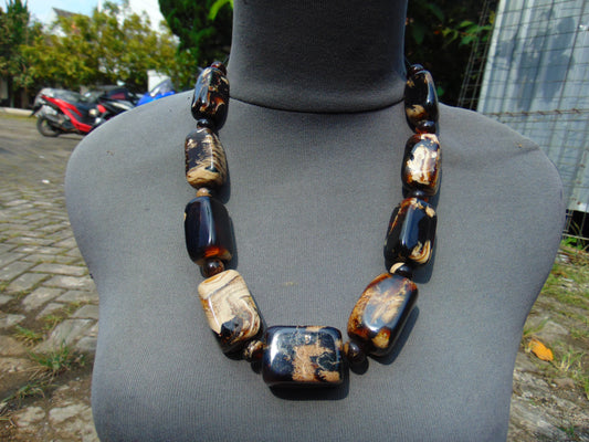 132 gram Small Beads combination Necklace Indonesian white cherry red Amber for Healing S9K166