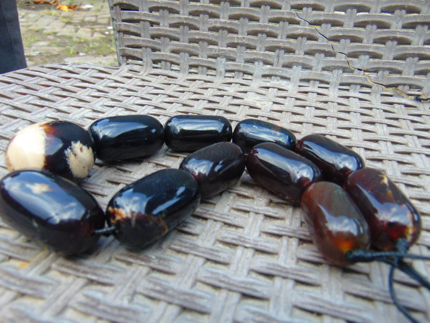 136 gram Small Beads Combination Necklace Indonesian Amber for Healing A11k164
