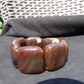 89 gr 7 Square Beads Bangle Indonesian Amber for Healing A7G24