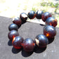 58 gram 12 Beads Mala Bracelet Indonesian Cherry Red Amber 20 mm for Healing B20M11