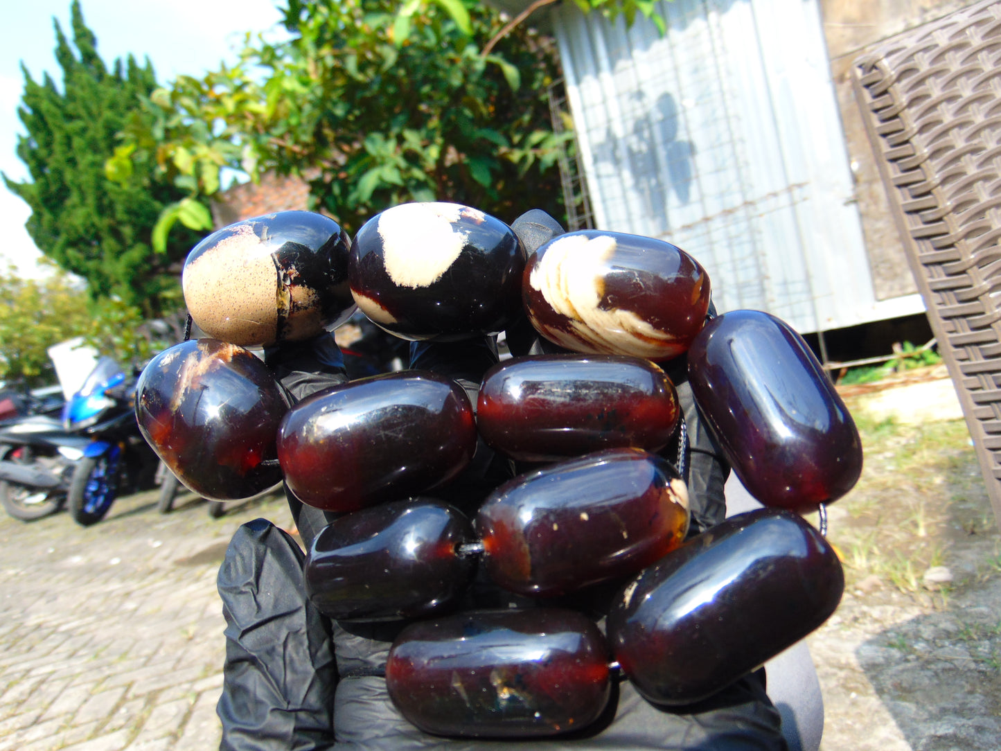 169 gram Small Beads Combination Necklace Indonesian Amber for Healing A11k169
