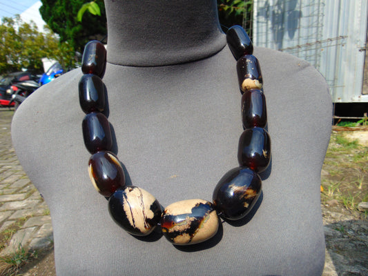 169 gram Small Beads Combination Necklace Indonesian Amber for Healing A11k169