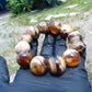 56 gram 12 Beads Mala Bracelet Indonesian White Amber 20 mm for Healing B20M14