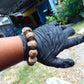 56 gram 12 Beads Mala Bracelet Indonesian White Amber 20 mm for Healing B20M14