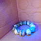 56 gram 12 Beads Mala Bracelet Indonesian White Amber 20 mm for Healing B20M14