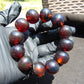 56 gram 12 Beads Mala Bracelet Indonesian Cherry Red Amber 20 mm for Healing B20M17