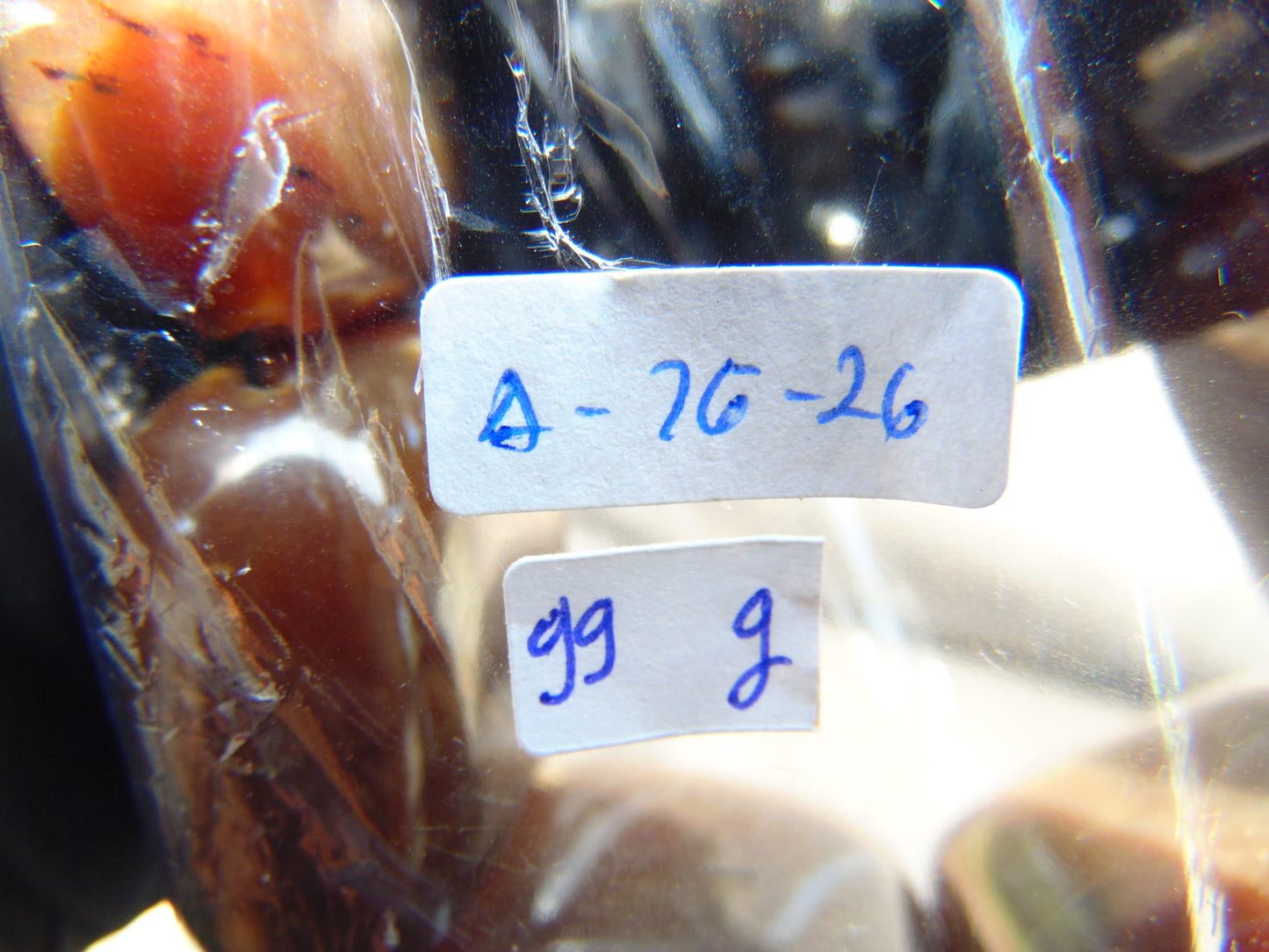 99 gr 7 Square Beads Bangle Indonesian Amber for Healing A7G26