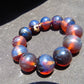 58 gram 12 Beads Mala Bracelet Indonesian Blue Amber 20 mm for Healing B20M15