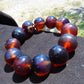 58 gram 12 Beads Mala Bracelet Indonesian Blue Amber 20 mm for Healing B20M15