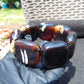 97 gr 7 Square Beads Bangle Indonesian Amber for Healing A7G48