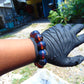 58 gram 12 Beads Mala Bracelet Indonesian Blue Amber 20 mm for Healing B20M15