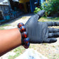 58 gram 12 Beads Mala Bracelet Indonesian Blue Amber 20 mm for Healing B20M15