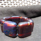 113 gr 7 Square Beads Bangle Indonesian Amber for Healing A7G29