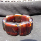90 gr 7 Square Beads Bangle Indonesian Amber for Healing A7G35
