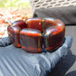 90 gr 7 Square Beads Bangle Indonesian Amber for Healing A7G35